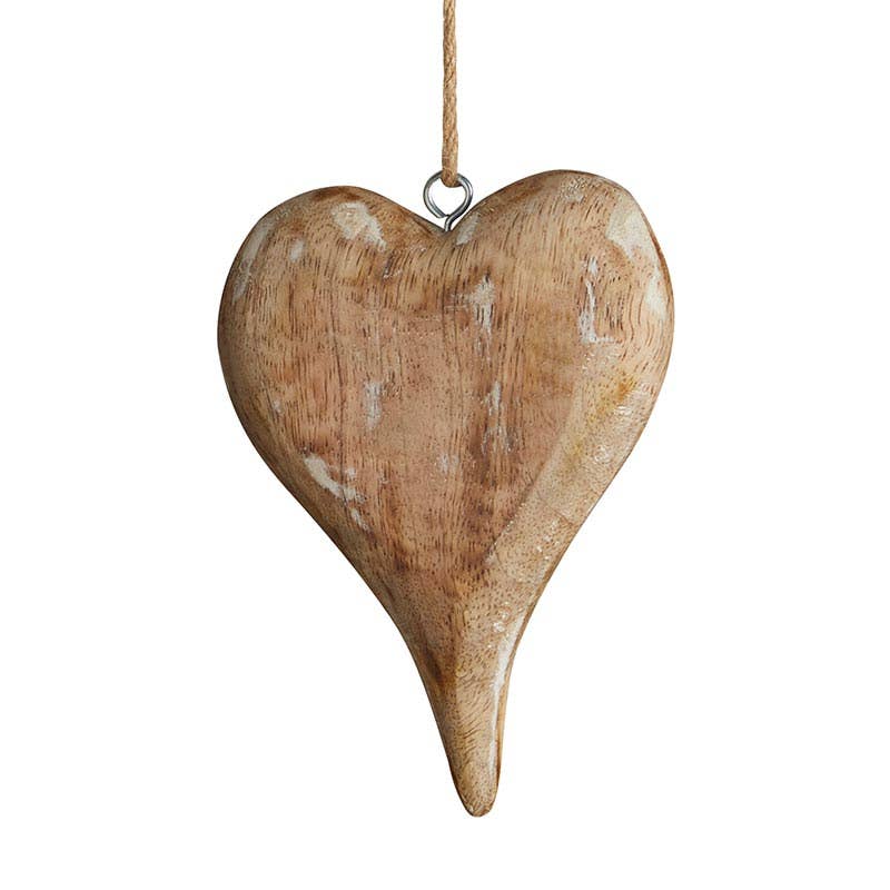 Wood Heart Ornament - Small