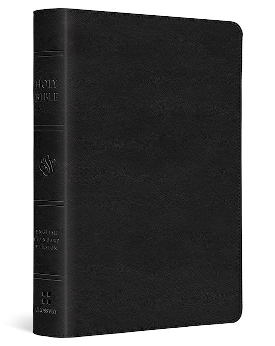 ESV Large Print Compact Bible-Black TruTone