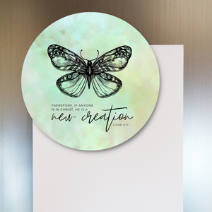 New Creation Watercolor Butterfly Fridge Magnet