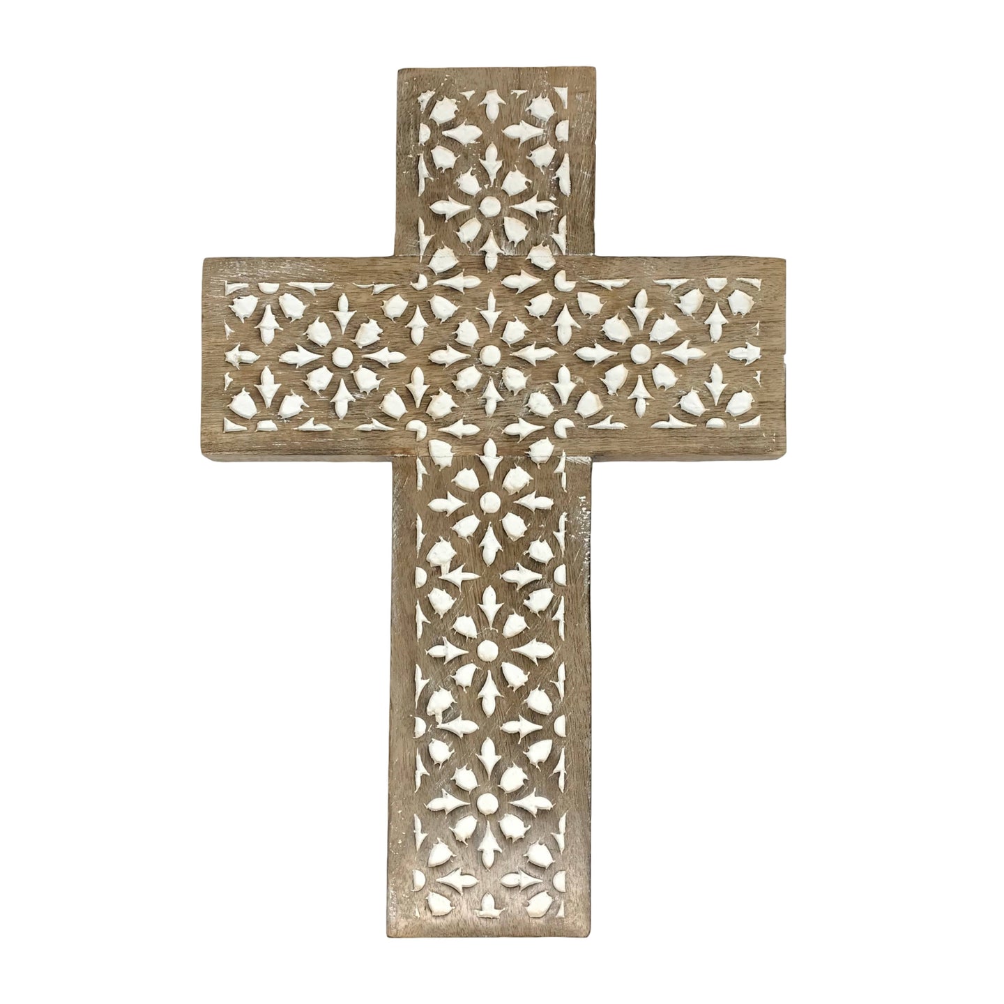 Pantego Hand Carved Wood Wall Cross