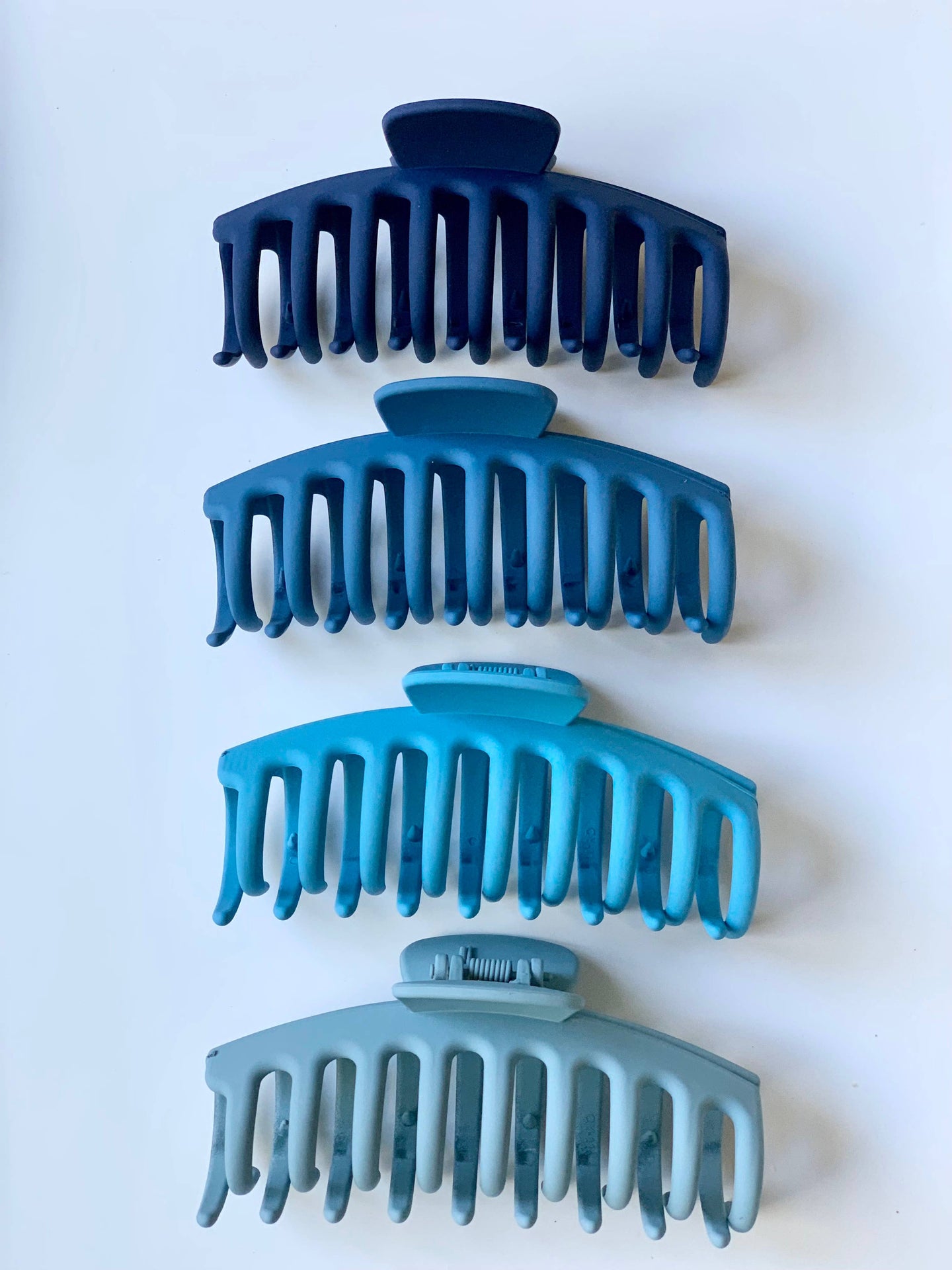 Large Blue Hair Clips Claw