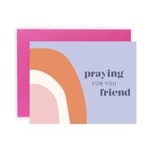 Praying for You Rainbow Greeting Card