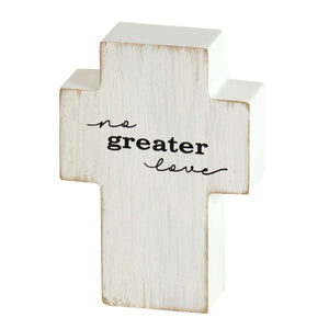 No Greater Love Tabletop Cross