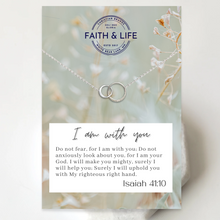"I Am With You" Connected Circles Necklace