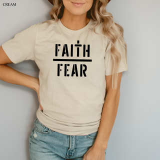 Faith Over Fear Camo T Shirt - Naptime Faithwear