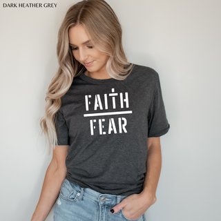 Faith Over Fear Camo T Shirt - Naptime Faithwear