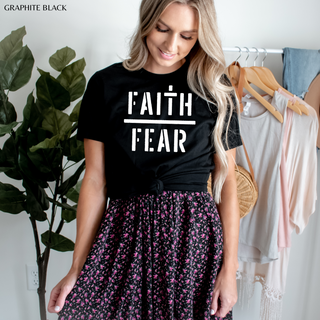 Faith Over Fear Camo T Shirt - Naptime Faithwear