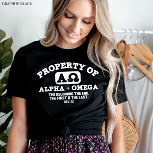 Property Of Alpha and Omega Crewneck Sweatshirt