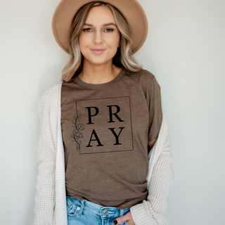 Pray Tee Shirt in Multiple Color Options- Naptime Faithwear