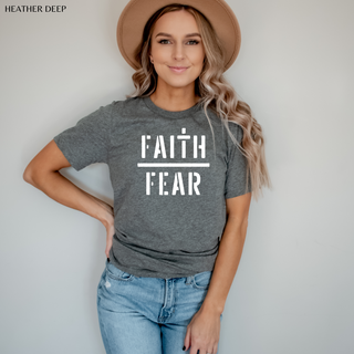 Faith Over Fear Camo T Shirt - Naptime Faithwear