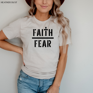 Faith Over Fear Camo T Shirt - Naptime Faithwear