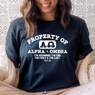 Property Of Alpha and Omega Crewneck Sweatshirt