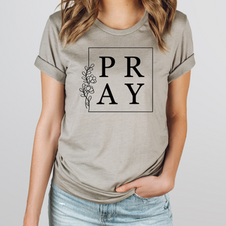 Pray Tee Shirt in Multiple Color Options- Naptime Faithwear