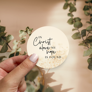 In Christ Alone My Hope Is Found Fridge Magnet