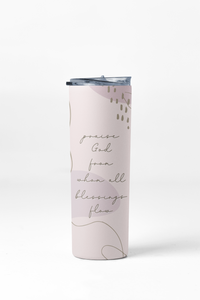 The Doxology Christian Stainless Steel 20oz. Double Wall Vacuum Sealed Insulated Travel Tumbler For Hot or Cold Beverages