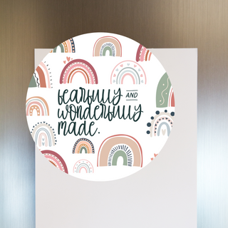 Fearfully and Wonderfully Made Rainbow Fridge Magnet