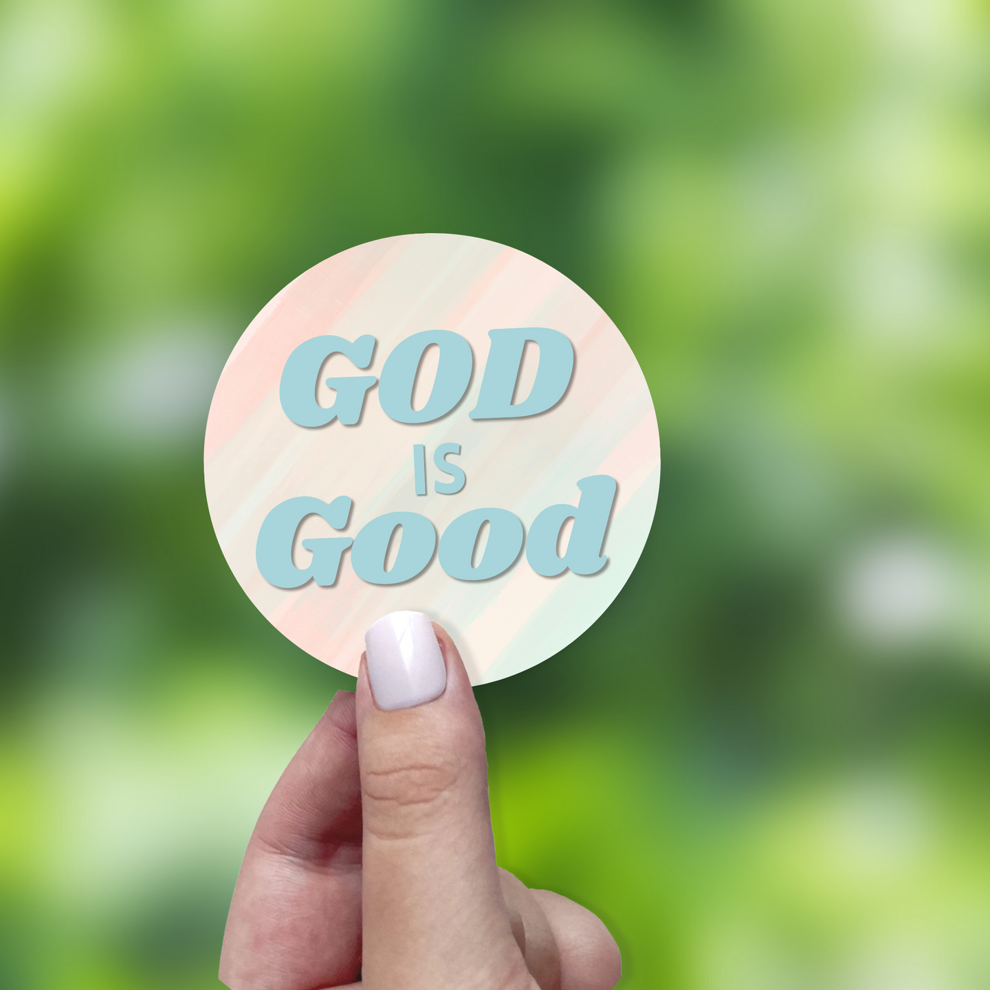 God Is Good Waterproof Vinyl Sticker